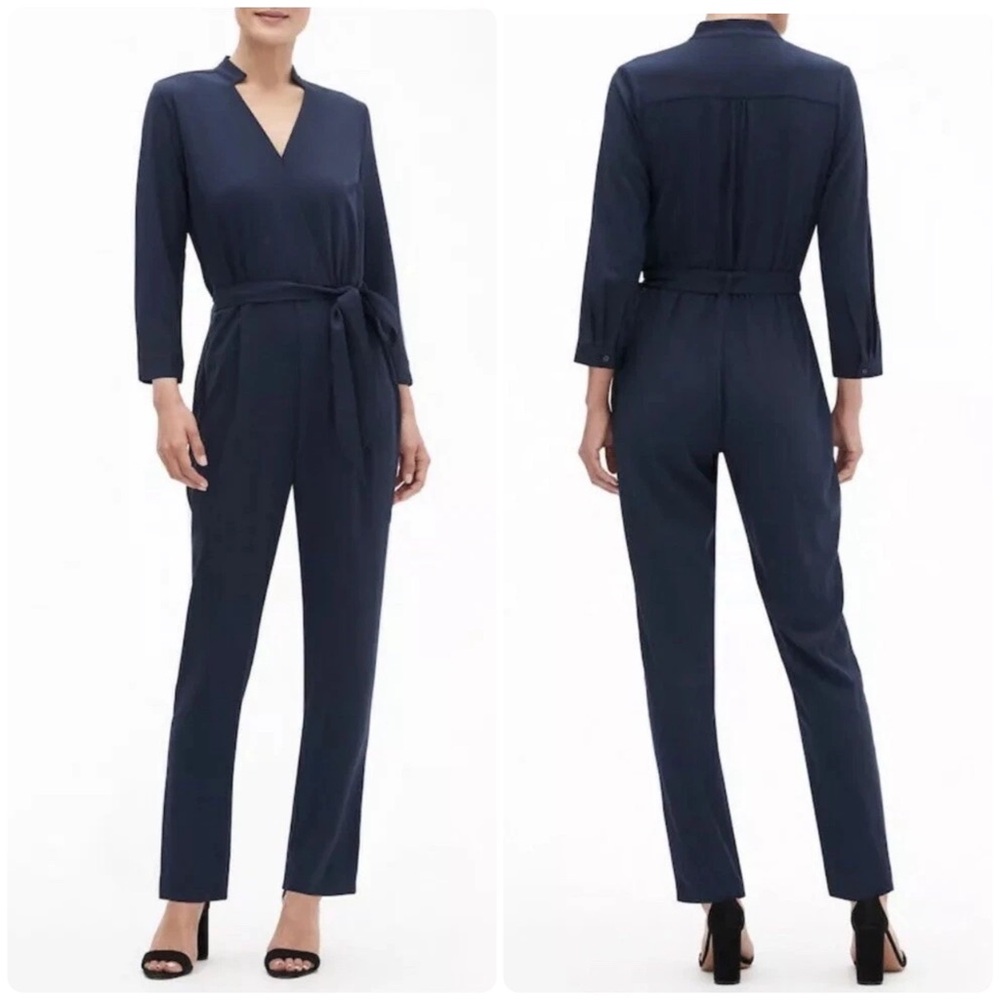 Banana Republic Wrap Front Belted Jumpsuit